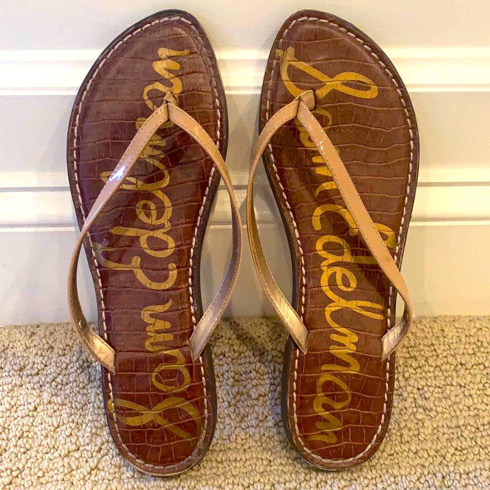 Sam Edelman Nude Flip Flops